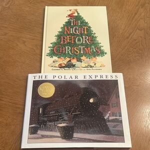 The Night Before Christmas and The Polar Express Books hardcovers children’s
